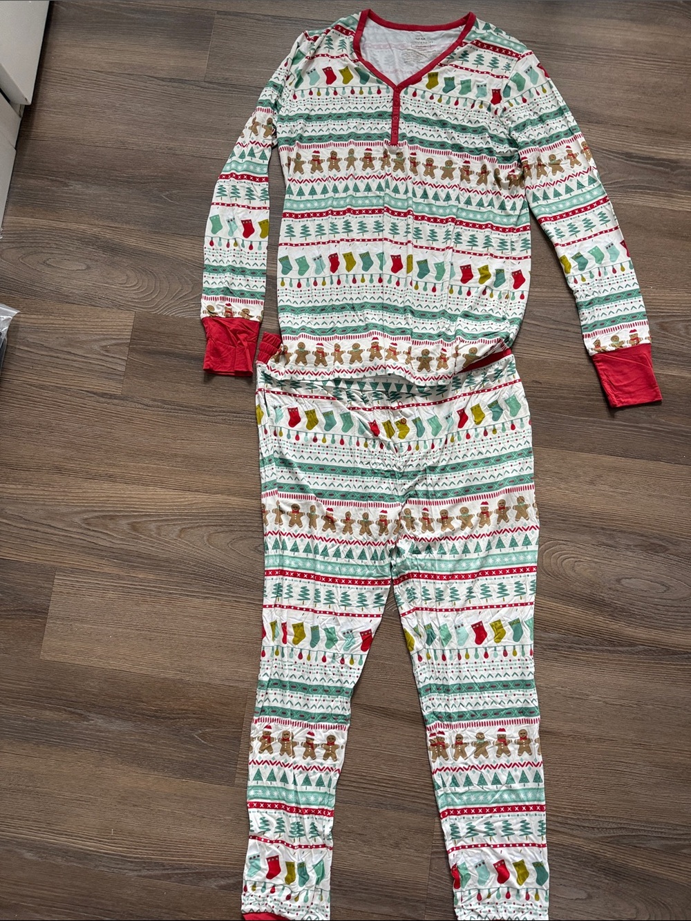 NWOT Little Sleepies Fair Isle Pajama Sleep shirt and pants set - M